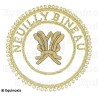 Badge / Macaron GLNF – Grande tenue provinciale – Grand Secrétaire – Neuilly Bineau – Brodé main